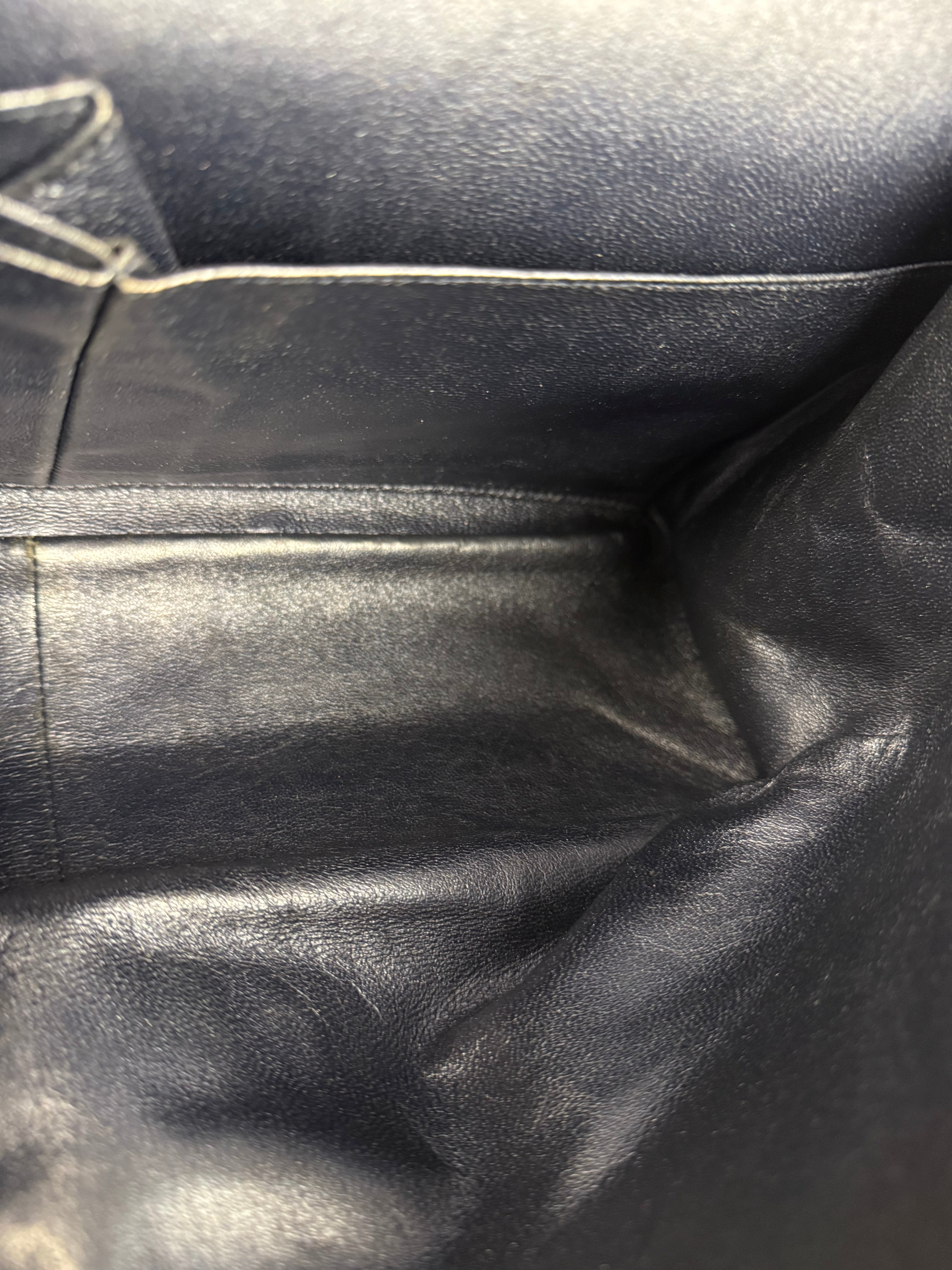 Chanel Blue Metallic Aged Quilted 2.55 Double Flap Bag 2008