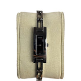 Gucci Vintage Black Dial Narrow Rectangular Link Watch 3900L