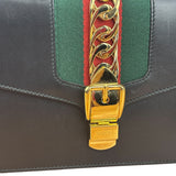 Gucci Black Leather Sylvie Small Hand/Shoulder Bag