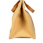 Hermes Bicolor Woven Cotton Bora Bora Canvas Tote Bag PM
