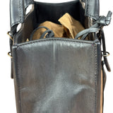 Balenciaga Black Leather papier A4 Tote Bag
