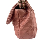 Chanel Pink Quilted Lambskin Timeless Chain Shoulder Bag 2010