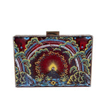Valentino Plexiglass Volcano Box Clutch 2016