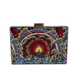 Valentino Plexiglass Volcano Box Clutch 2016