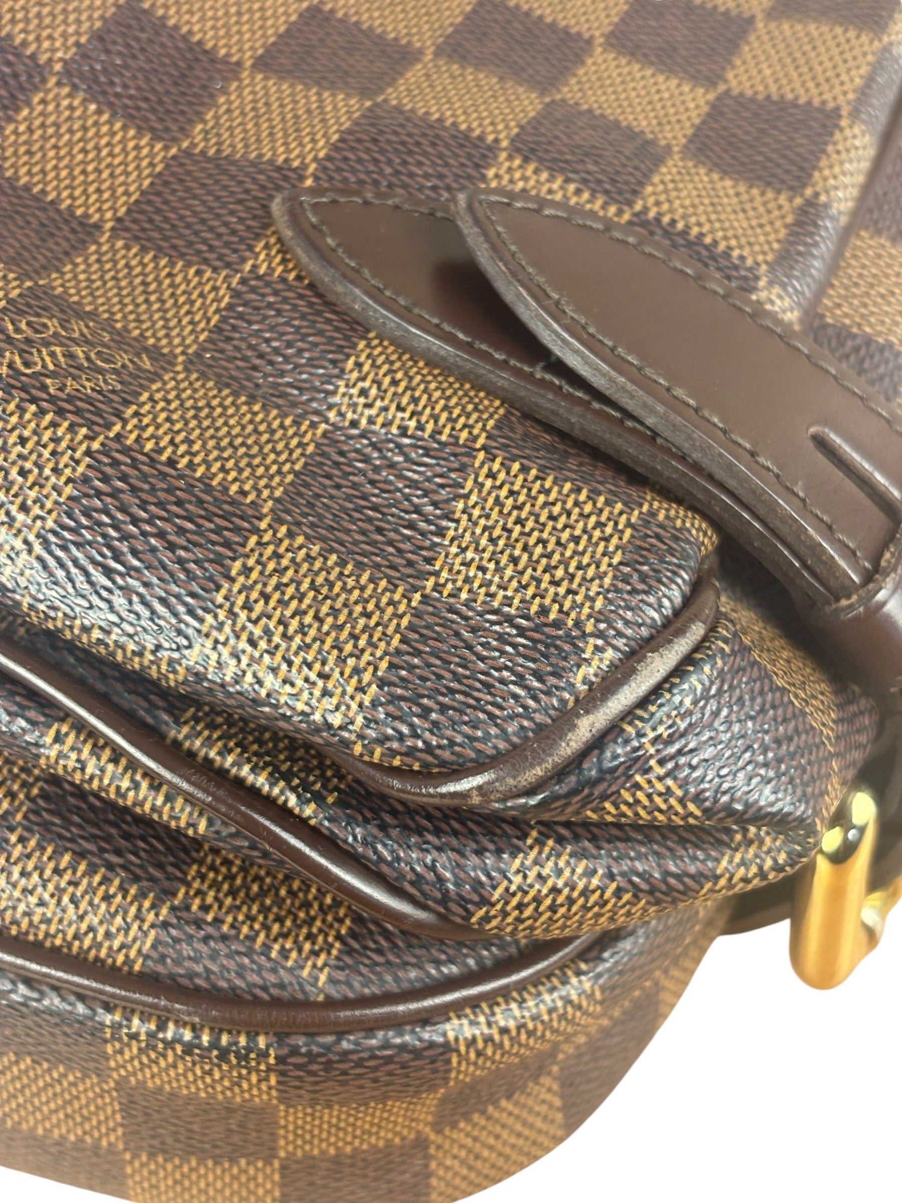 Louis Vuitton Coated Canvas Damier Ebene Highbury Shoulder Bag