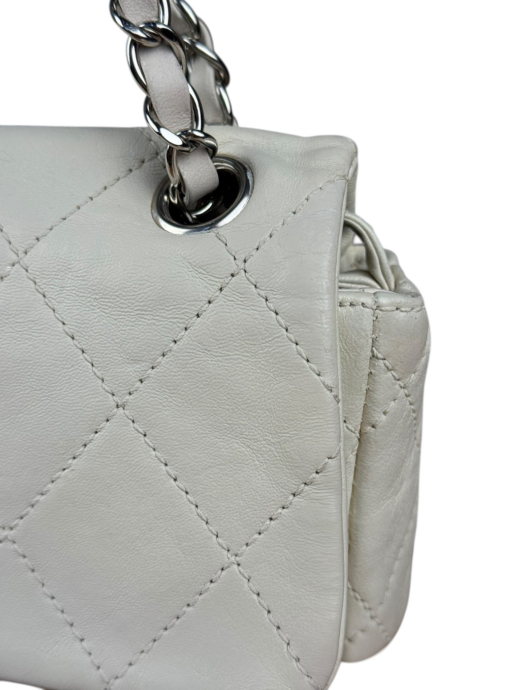 Chanel Bicolor Medium Leather Flap Bag Beige '08