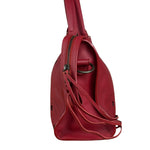 Balenciaga Red Leather Blackout City Two-Way Bag