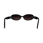 Quay Black Thin Sunglasses