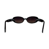Quay Black Thin Sunglasses