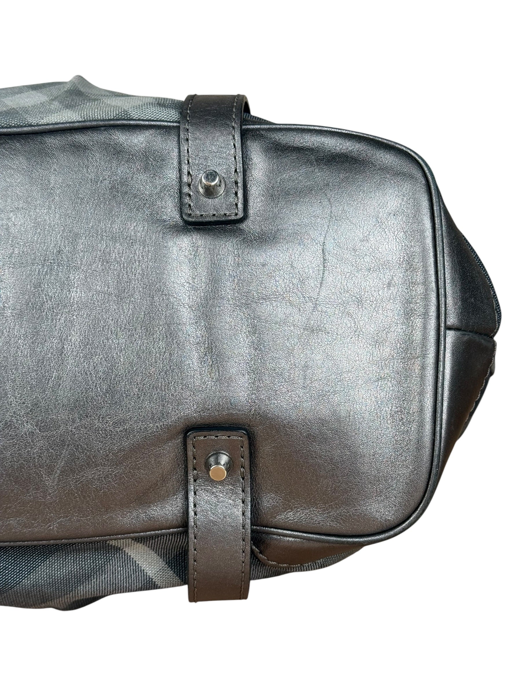 Burberry Vintage Grey Nova Check Shoulder Bag