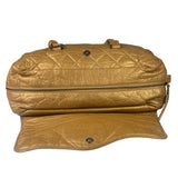 Chanel Gold Quilted Lambskin Lady Braid Flap Bag 2005