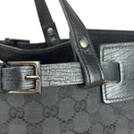 Gucci Black GG Canvas Tote Hand Bag