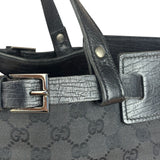 Gucci Black GG Canvas Tote Hand Bag