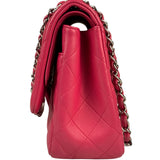 Chanel Pink Quilted Lambskin Jumbo Double Flap Bag 2014