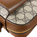 Gucci Brown Leather GG Horsebit Camera Bag 1955