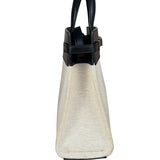 Yves Saint Laurent Two-Tone Leather Trim Small Manhattan Two-Way Bag
