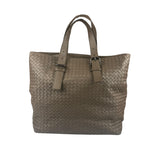 Bottega Veneta Gray Nappa Leather Intrecciato Tote Bag