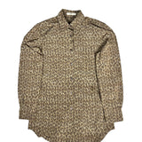 Prada Muted Cheetah Print Button Down Top