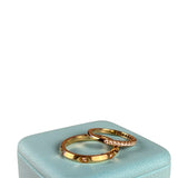 Tiffany & Co His & Hers Rings 18k Gold w/ Diamonds