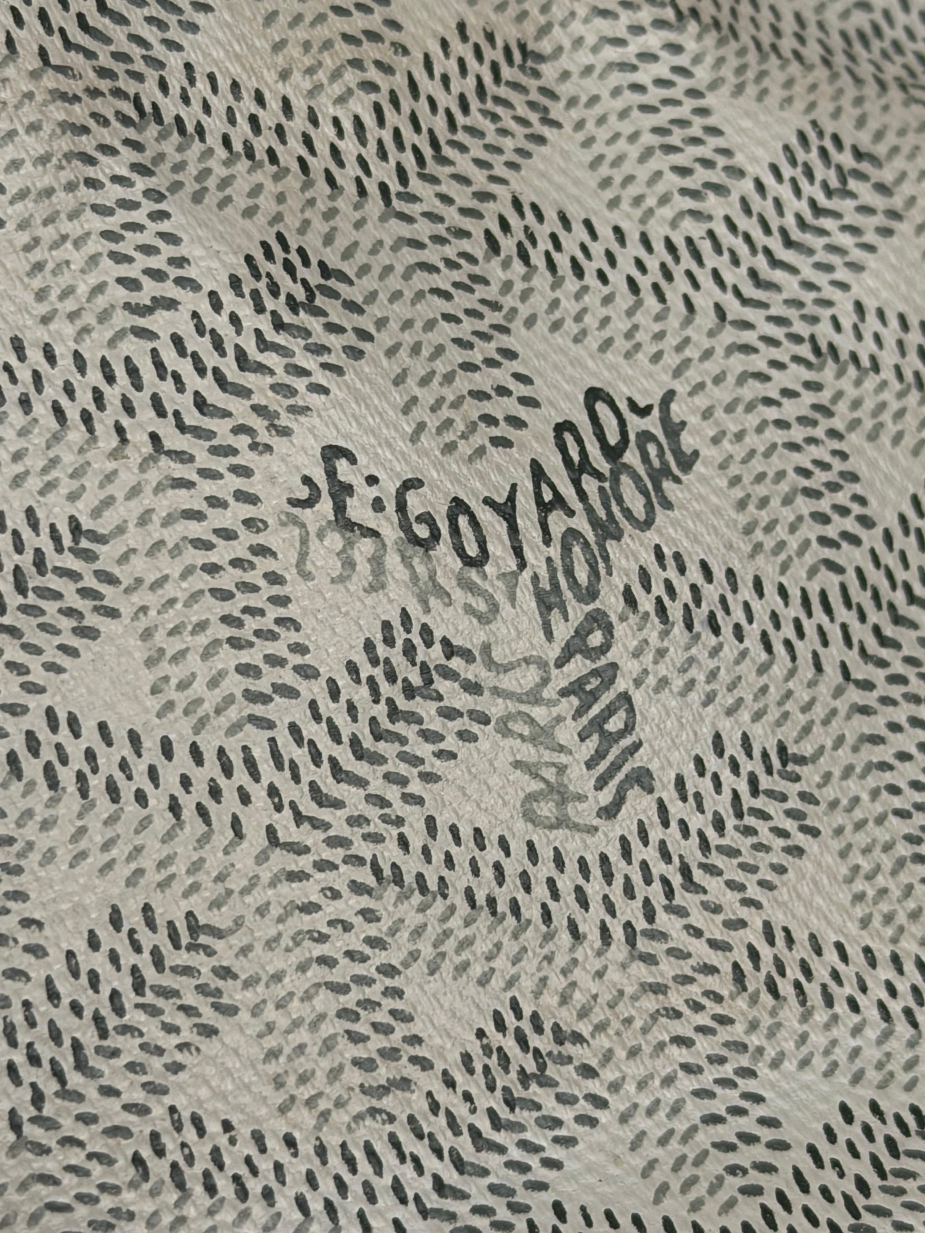 Goyard White Senat Mini Pouch