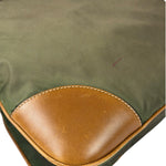 Prada Green/Brown Nylon/Leather Trim Crossbody Bag