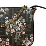 Fendi FF Floral Coated Canvas Chain Pochette