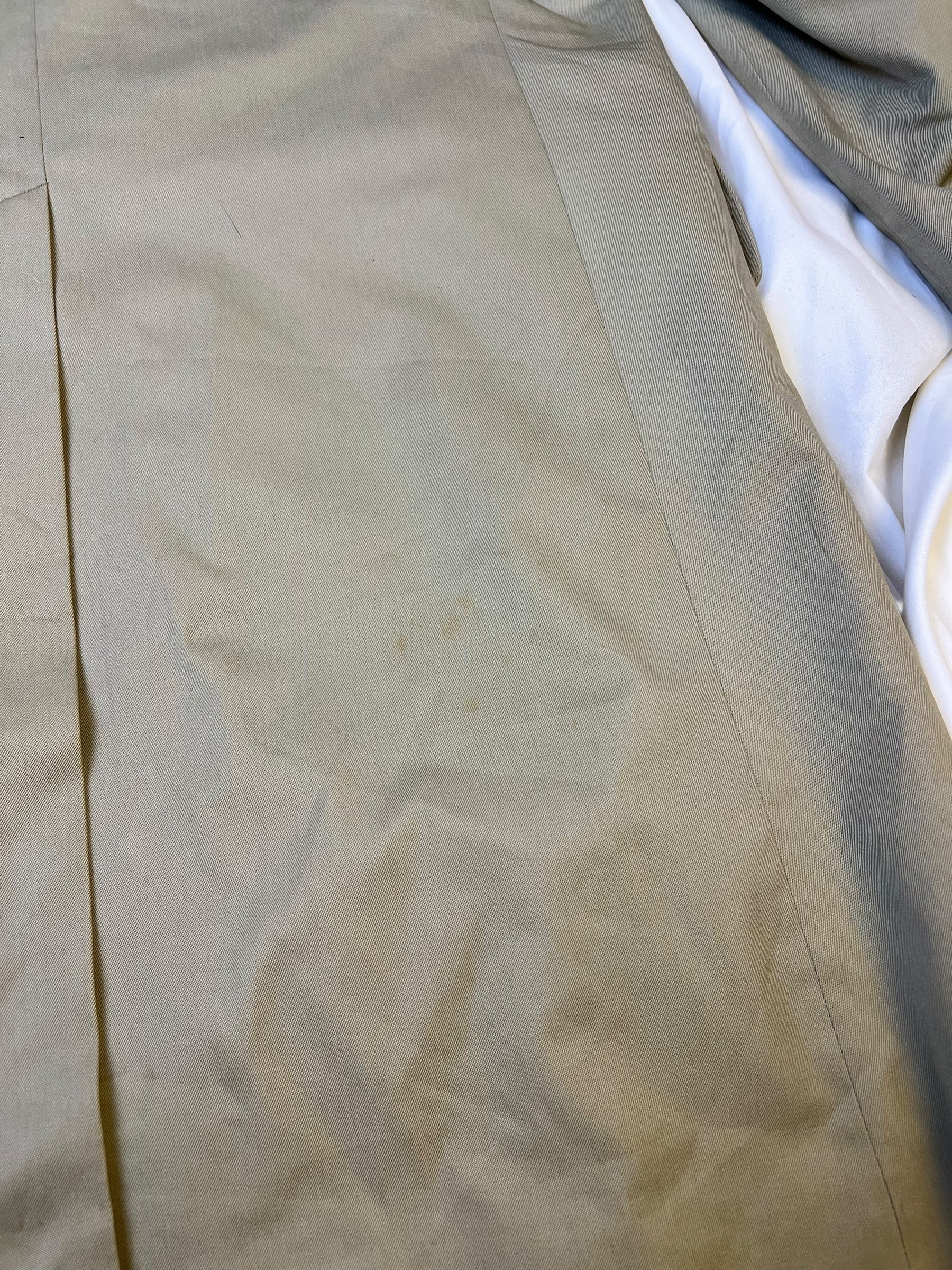 Burberry Vintage Khaki Plaid Lined Coat