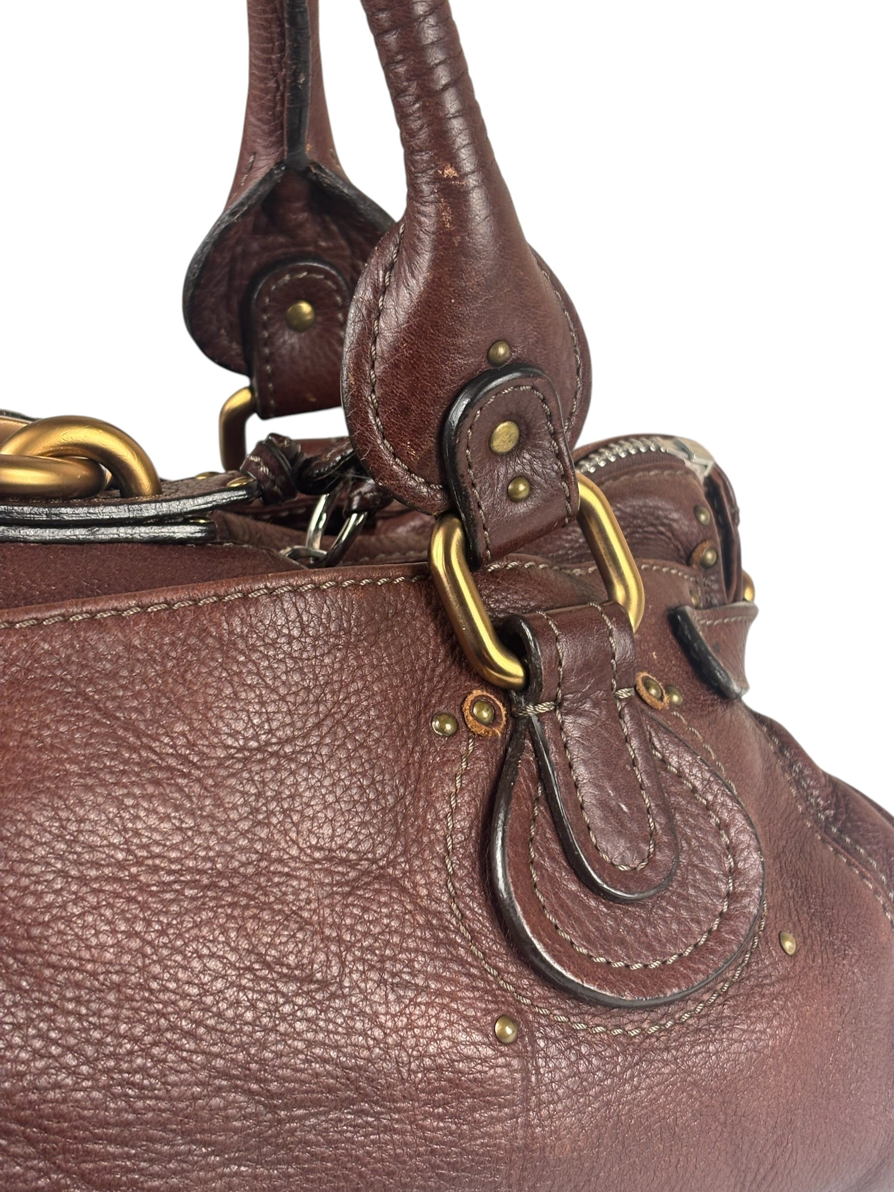 Chloe Paddington Brown Leather Handbag