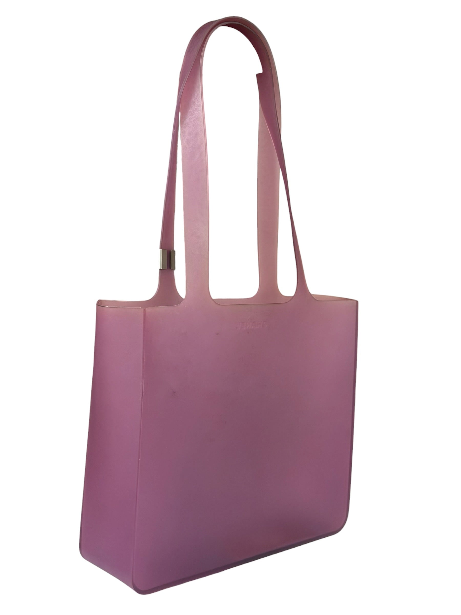 Chanel Purple Jelly Rubber Small Tote Bag Early 2000's