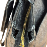 Chanel Vintage Black Leather Zip Shoulder Bag - 1998