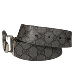Gucci Belt Reversible Black GG Supreme/Black Silver Hardware
