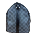 Louis Vuitton Canvas Damier Graphite Keepall Bandouliere Hand Bag