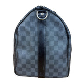 Louis Vuitton Canvas Damier Graphite Keepall Bandouliere Hand Bag