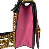 Prada Pink/Black Saffiano Leather Trim Small Cahier Crossbody Bag
