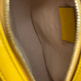 Gucci Ophidia Yellow GG Flora Round Shoulder Bag