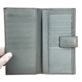 Gucci Light Blue GG Embellished Leather Long Wallet
