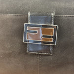 Fendi Vintage Black Mamma Baguette Shoulder Bag