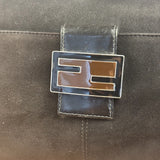 Fendi Vintage Black Mamma Baguette Shoulder Bag