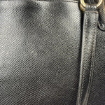 Coach Black Pebbled Leather Ava Zip Tote