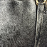 Coach Black Pebbled Leather Ava Zip Tote