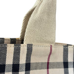 Burberry Vintage Canvas House Check Tote Bag