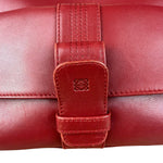 Loewe Vintage Red Leather Shoulder Bag
