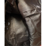 Vintage Black Collar Mink Fur Trim Jacket