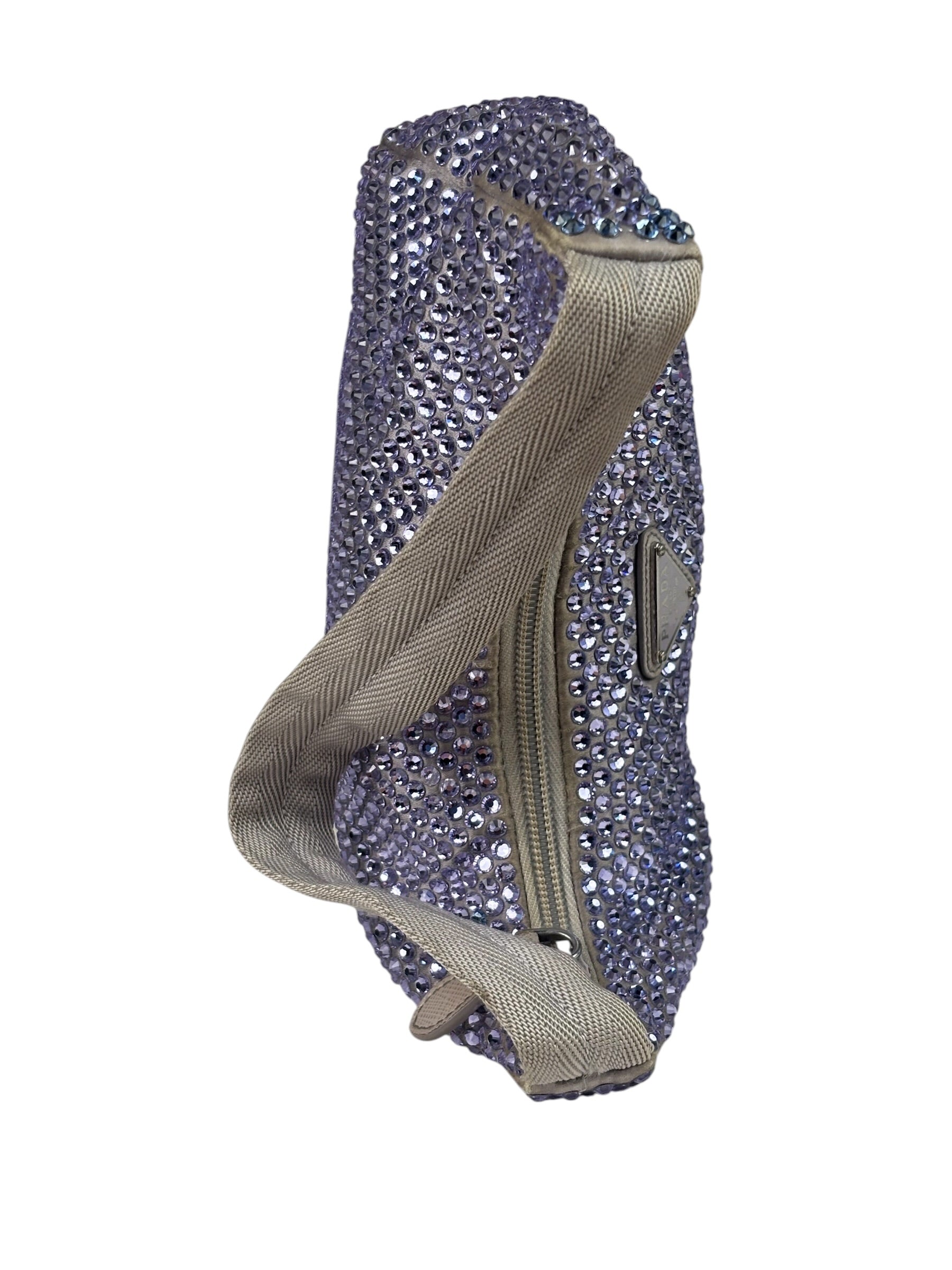 Prada Purple Crystal Re-Edition Pochette