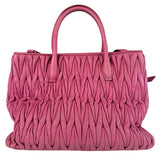 Miu Miu Pink Nappa Leather 2Way Tote Bag