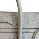 Celine Grey Pebbled Leather Luggage Micro Tote