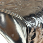 Chanel Metallic Silver Patent Leather Lucky Symbols Embossed Pochette 2007