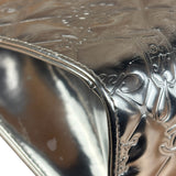 Chanel Metallic Silver Patent Leather Lucky Symbols Embossed Pochette 2007