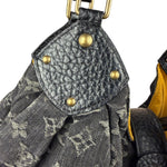Louis Vuitton Black Denim Mahina Hobo Bag XL