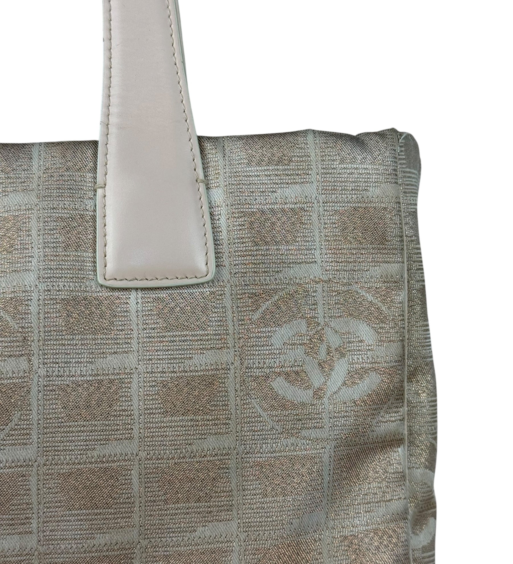 Chanel Pink Metallic Travel Line Tote